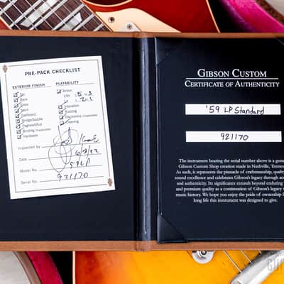 2022 Gibson Custom Shop Historic 1959 Les Paul Standard R9 70th Anniversary Washed Cherry Sunburst Gloss image 15