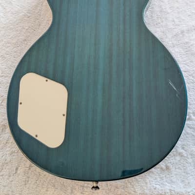 2022 Epiphone Les Paul Standard '60s Quilt Top - Transparent Blue (Flawless + 1 Scratch) image 2