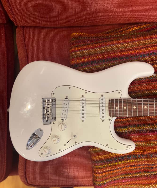 Fender Player Stratocaster Olympic White with Klein pickups and other mods image 1