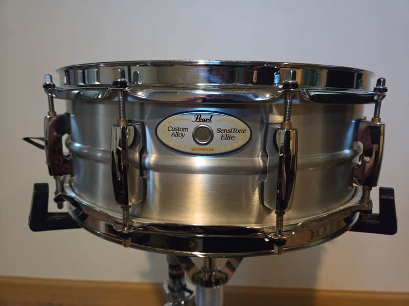 Pearl STE1450AL SensiTone Elite 14x5" Aluminum Snare Drum 2010s - Aluminum image 1