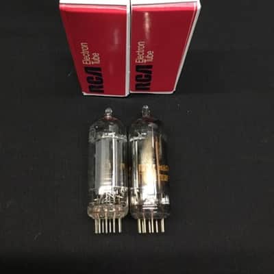 MATCHED Pair RCA 16CG7 6FQ7 Clear Top AUDIO VACUUM TUBES Tested D.9230 image 1
