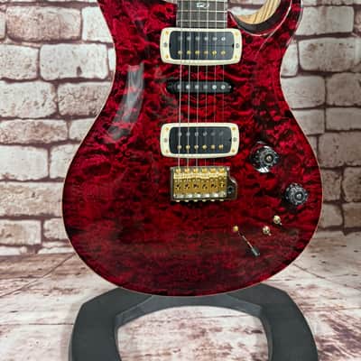 PRS Modern Eagle V Wood Library 10Top Red Tiger Quilted Stained Flamed Maple Neck Ziricote FB Ltd. 2pcs worldwide image 2