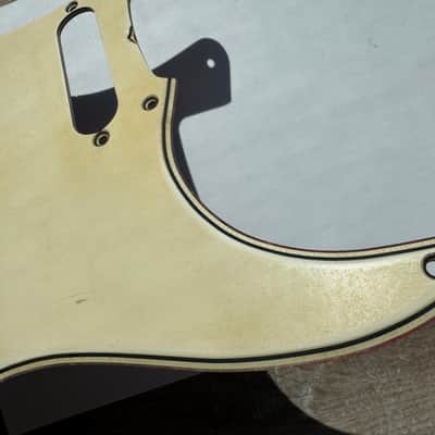 8 Hole 50's Fender Stratocaster 56 Vintage Pickguard Celluloid / Nitrate White / Cream 54 thru 58 RI image 7