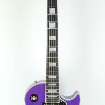 Epiphone Inspired by Gibson Les Paul Custom Amethyst Sparkle image 2