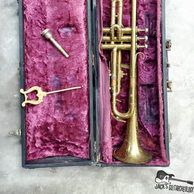 Conn / Musicraft "Stencil Horn" Bb Trumpet (1920s Lacquered Brass) image 20