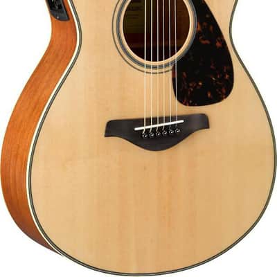 Yamaha FSX820C Grand Concert Acoustic-Electric Guitar, Solid Spruce Top image 2