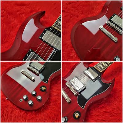 2008 Tokai SG155 Premium Series SG Standard - Cherry Lacquer - 1 Piece Honduras Mahogany Body - Original Case - Made In Japan MIJ image 5