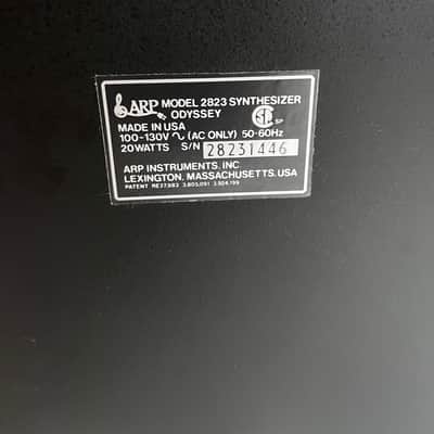 ARP 2823 Odyssey Mark III Monophonic Analog Synthesizer 1979 - 1981 - Black / Orange image 12