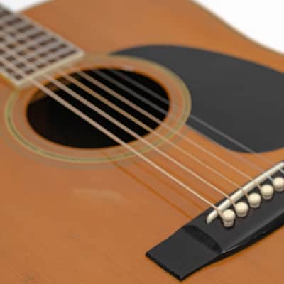 Morris W-23 Dreadnought Acoustic Guitar MIJ with Gigbag - Natural - Vintage image 10