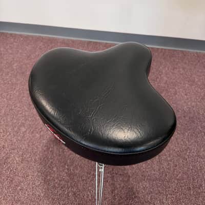 Gibraltar 6608 6600 Series Moto Seat Motorcycle-Style Drum Throne 2010s - Black/Chrome image 2