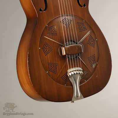 1937 National Duolian Squareneck Resonator Guitar image 9