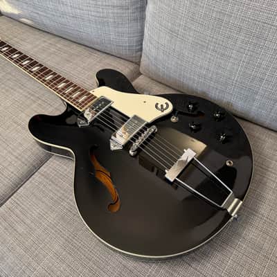 Epiphone Casino Peerless Korea Reissue 2001 Ebony Black with USA Case and Klusons image 17