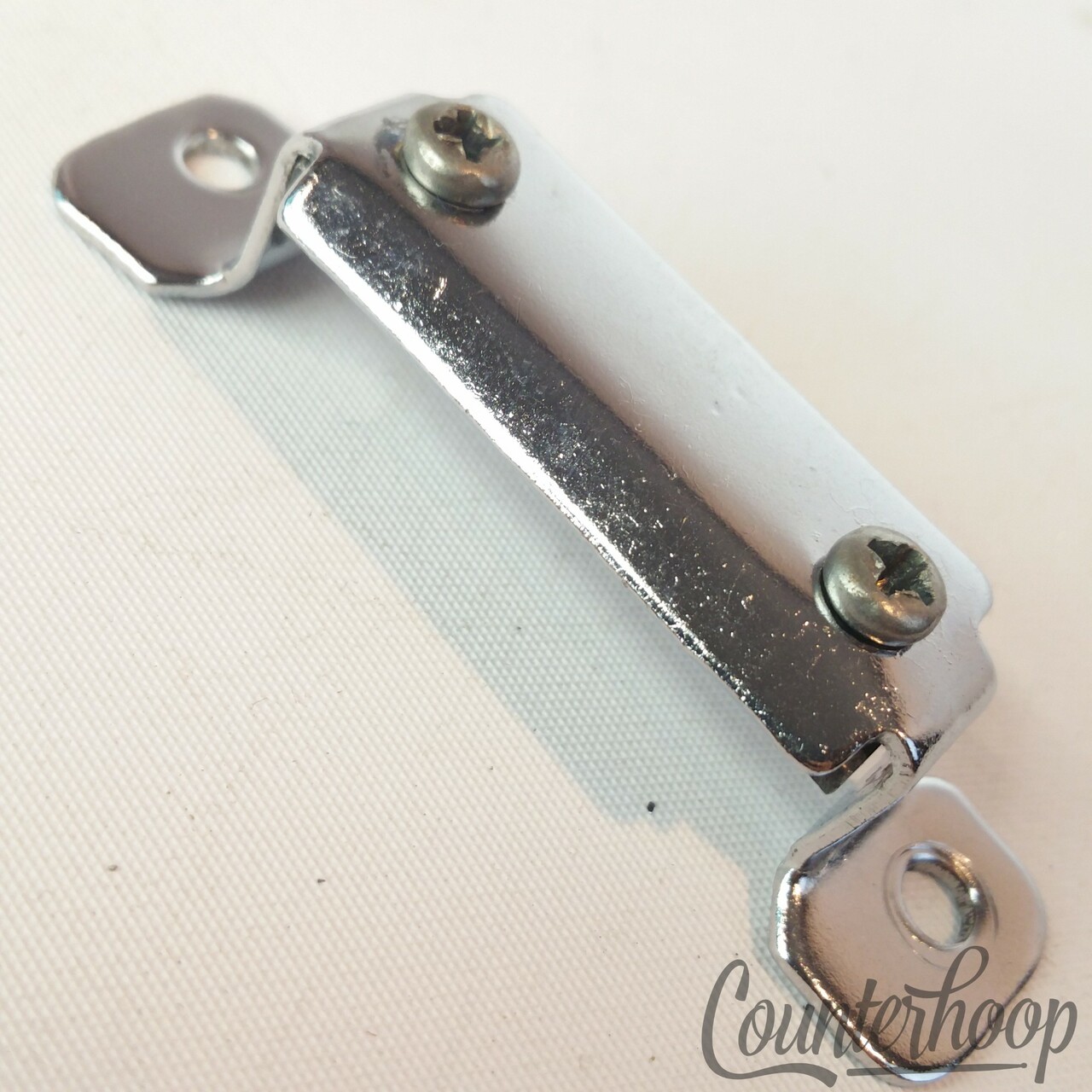 Pearl Snare Drum Butt Plate 2 3/8"Hole Spacing(Gretsch) Chrome Part Vintage MIJ — main photograph
