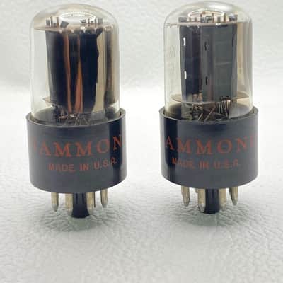 GE / Hammond 6SN7GTB Vintage Preamp Vacuum Tubes Matched Pair Tested USA image 2