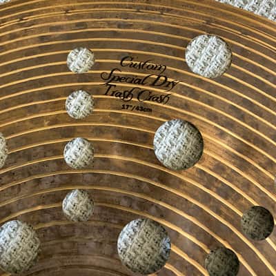 Zildjian 17” K custom special dry trash 2021 - Brass image 2