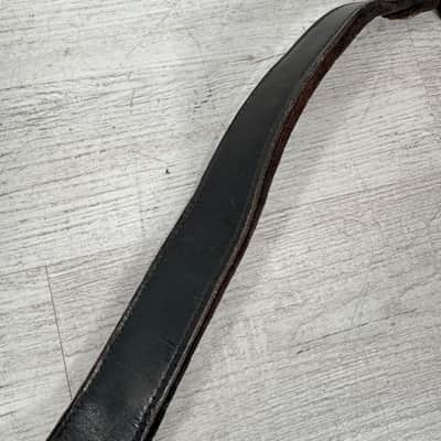 Gretsch Vintage Leather Guitar Strap - Black image 7