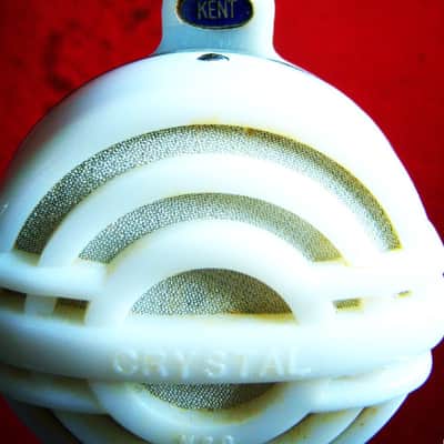 Vintage 1960's Kent M-20 crystal bullet microphone High Z Harp w cable & box Olson Lafayette Aiwa Philmore image 5
