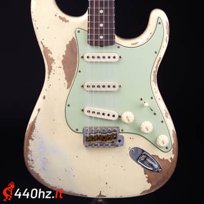 Fender Custom Shop Limited Edition 60 Dual-Mag II Stratocaster Super Heavy Relic Aged Vintage White 1960 image 1