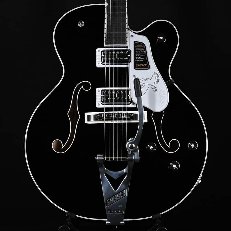 Gretsch Falcon Hollow Body w/ String-Thru Bigsby- Black (JT25113883) image 1