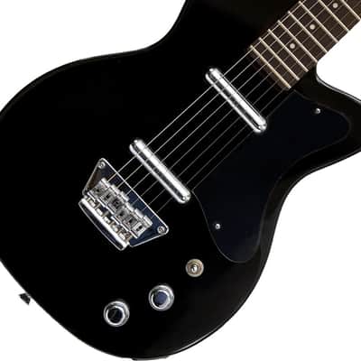 Silvertone Model 1303 Reissue Electric Guitar - Gloss Black. Includes Silvertone Gig Bag. image 5