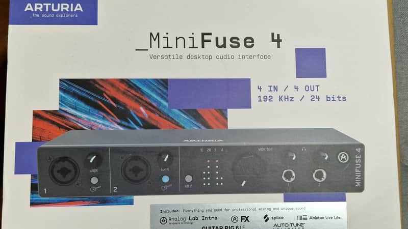 Arturia MiniFuse 4 USB-C Audio Interface 2021 - Present - Black image 1