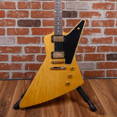 Gibson Custom Shop ‘58 Korina Explorer Black Guard Reissue Natural 2022 w/OHSC image 4