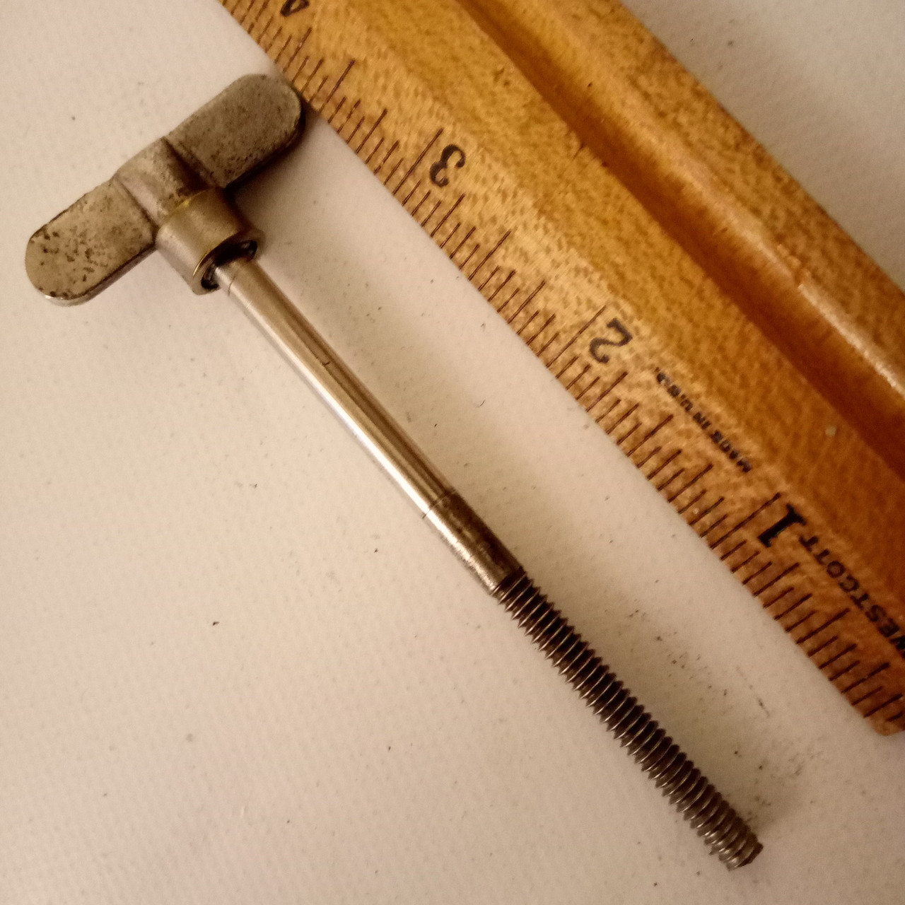 Early American 10-24 Nickel 3 1/4" Single-Tension Thumb Rod Snare Drum 1900s USA — main photograph