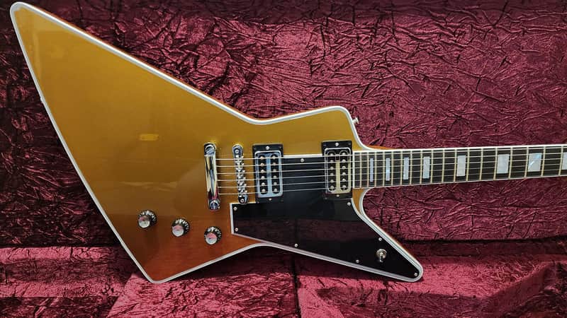 2025 Gibson Custom Shop Explorer M2M Double Gold Top Bare Knuckle Polymaths 8.17 lbs - FREE SHIPPING!