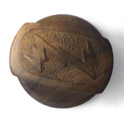 Zenith Large Pinch Solid Wood Reproduction Radio Knob- Antique Radio Repair image 3