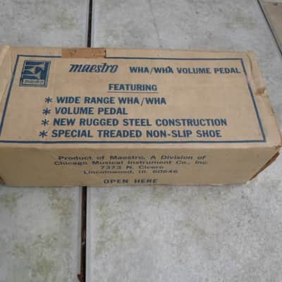Original New Old Stock Maestro Wah / Volume 1970's Box image 1