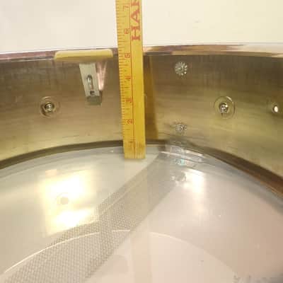 Premier 5.5x14" #37 Hi-Fi Brushed Chrome-Aluminum Metal Shell Snare Drum Vintage image 9