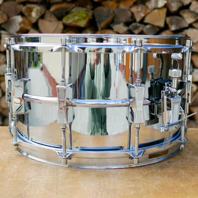 Sonor D-508 D508 Phonic 14" x 8" 10-Lug Ferro-Manganese Steel Snare Drum RARE image 3