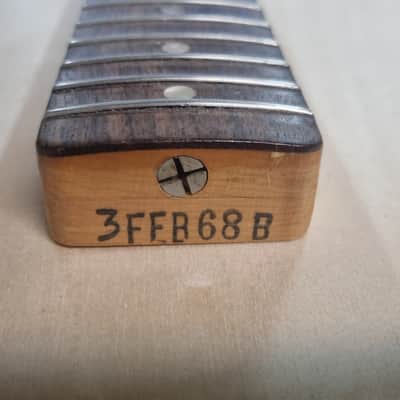 Fender rosewood telecaster neck 3 fev 1968 image 2
