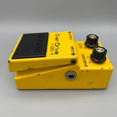 Boss OD-1 Over Drive (1978 August, Clear Switch, Silver Screw, Long Dash, Black Label Made in Japan) 7300 Raytheon RC3403ADB image 3