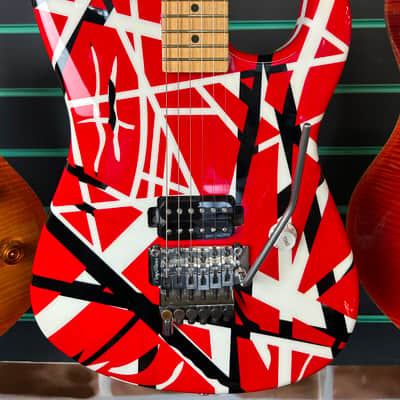 Charvel EVH Art Series Red/White/Black Stripe 2006 Electric Guitar image 4