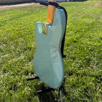 2024 Fender Custom Shop Limited Edition '66 Jazz Bass - Journeyman Relic - Aged Daphne Blue - 9.4lbs - RARE! Matching Headcap image 6