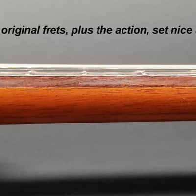 Dazzling 1927 Harmony Supertone Artist parlor guitar, rare 14” body, all orig, koa, orig case. image 7