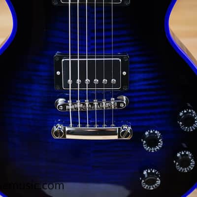 Gibson M2M Les Paul Axcess Custom Figured Top Les Paul Electric Guitar Blue Widow image 6