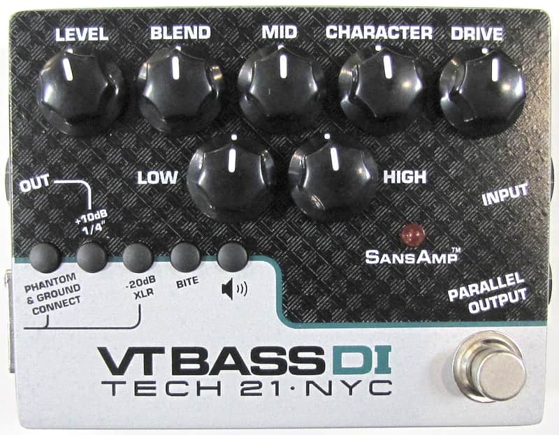 Used Tech 21 Sansamp VT Bass DI Driver Bass Guitar Pedal image 1