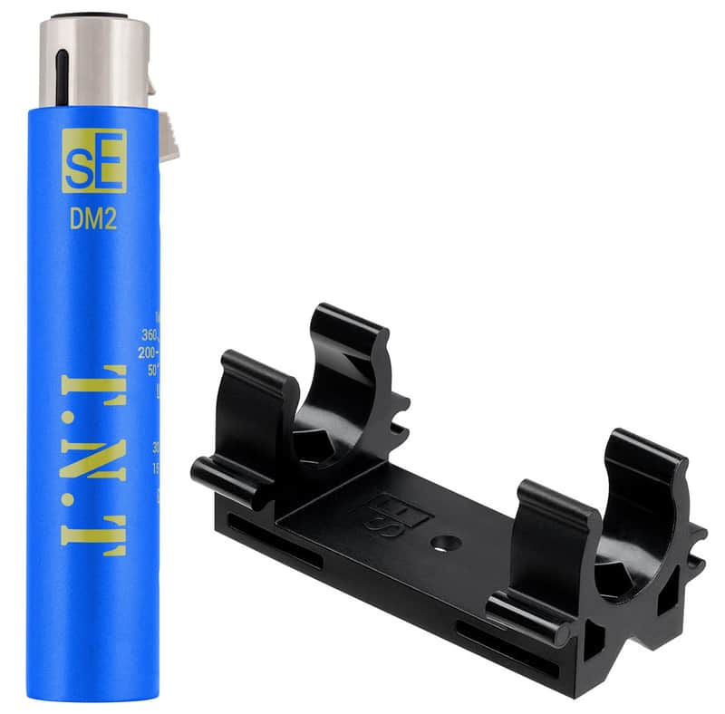 Se Electronics DM2 TNT Metal Microphone Preamp For Ribbon Mics+Mounting Clip image 1