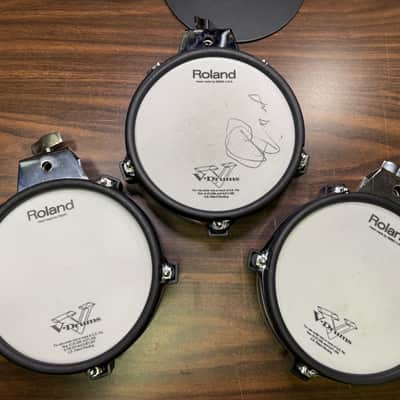3 Pack Roland PD-85 Dual Trigger Mesh Head V-Drum Trigger Pads - Black - AT98671