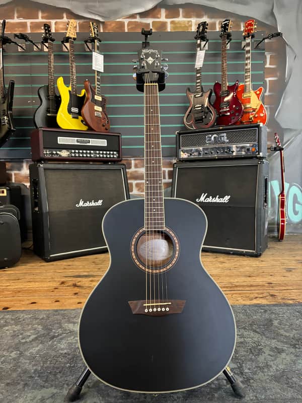 Washburn G7SBM Harvest Acoustic Black Matte 2018 Acoustic Guitar image 1