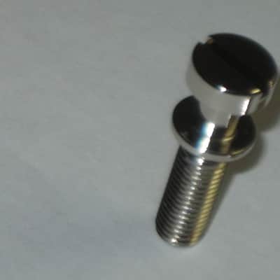 one pair of rarely handled, near A+ genuine Gibson Nickel STUDS, also called Mounting Pieces (NO anchors) for PTTP-015 Nickel Stop Bar Tail piece (Stop Bar Tailpiece NOT included) nickel finish (ninc alloy metal) image 11