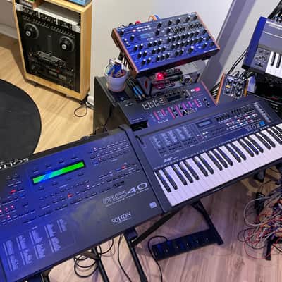 Rare Vintage Analog Solton Ts4k synth keyboard and the MS40 Expander with PSU, rare foot controller, manual and schematic! image 11