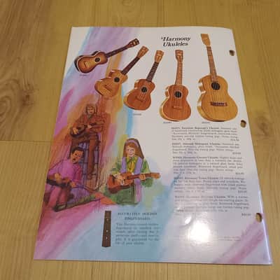 Vintage 1972 Harmony Instrument Catalog! Rare, Original Case Candy, Paperwork! image 13