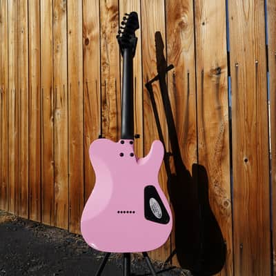 Schecter DIAMOND SERIES Machine Gun Kelly Signature PT - Pink Left Handed 6-String Electric Guitar (2023) image 4