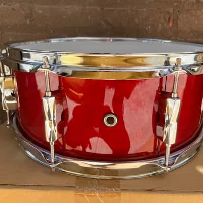 Pearl Export Series 14"x5.5" Snare Drum - Natural Red Cherry image 3