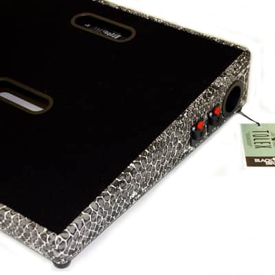 BLACKBIRD 15x30 PEDALBOARD - WAY COOL CUSTOM INDIGO PYTHON TOLEX - PEDALBOARD ONLY, NO CASE - NEW! image 3