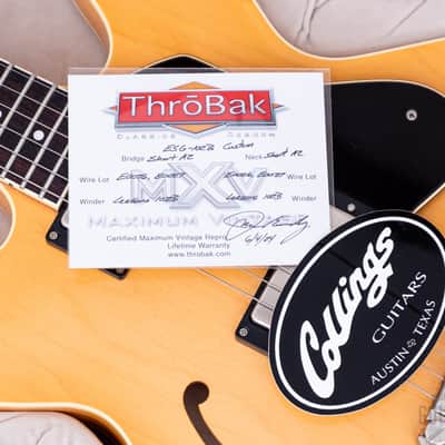 2024 Collings I-35 LC Aged Blonde Near-Mint w/ Case, Throbak ESG-102B Custom PAFs image 15