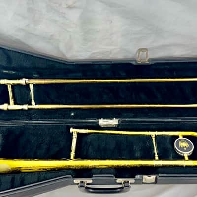 King 606 Student Model Tenor Trombone - Clear-Lacquered Brass image 2